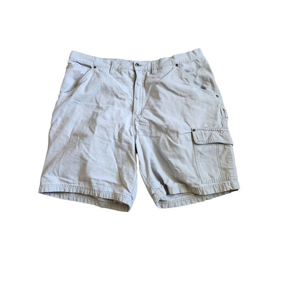 Columbia‎ Cargo Shorts Men's Size 42 Cargo Pockets Casual Khaki Beige 10” - Picture 1 of 6